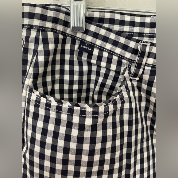 Ralph Lauren Black and White Checkered Chinos - Picture 3 of 8